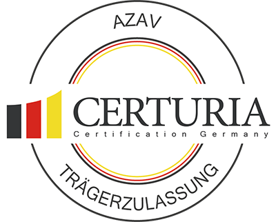 Logo AZAV-Trägerzertifizierung
